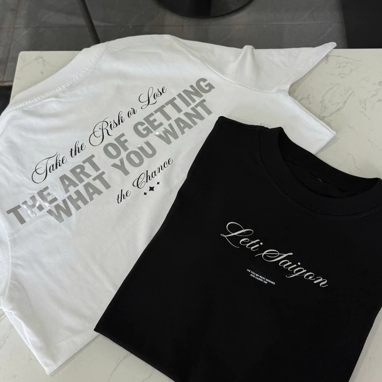 [SALE 25/9] Áo Thun Form Oversize LETISAIGON Form Rộng Unisex 270Gsm Cotton Vải Không Xù Lông