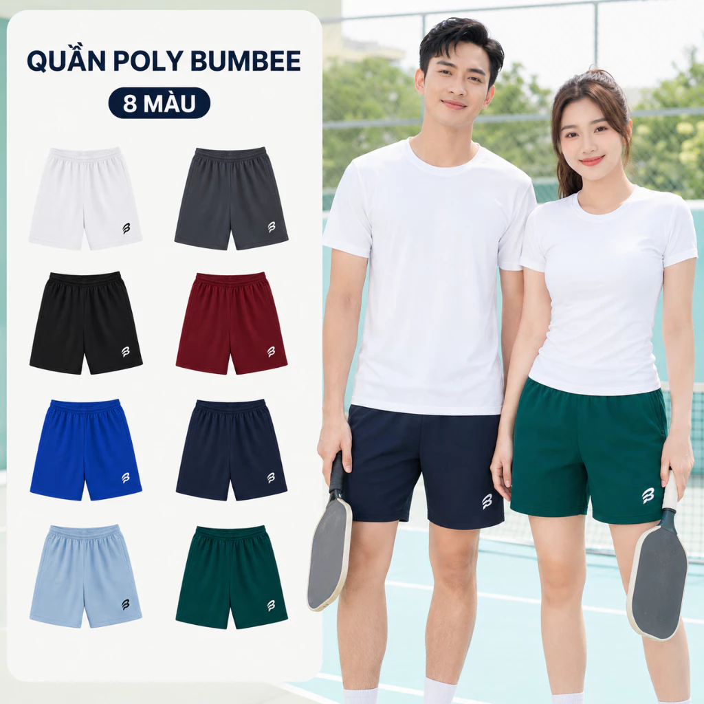 Quần Cầu Lông Bumbee B Chính Hãng Dành Cho Tập Luyện Và Thi Đấu Thể Thao Chất Liệu Co Giãn 4 Chiều (poly)