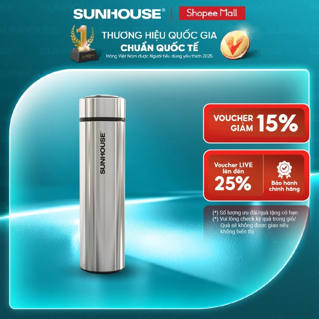 Bình giữ nhiệt Inox 304 SUNHOUSE 450ml KS-TU450I