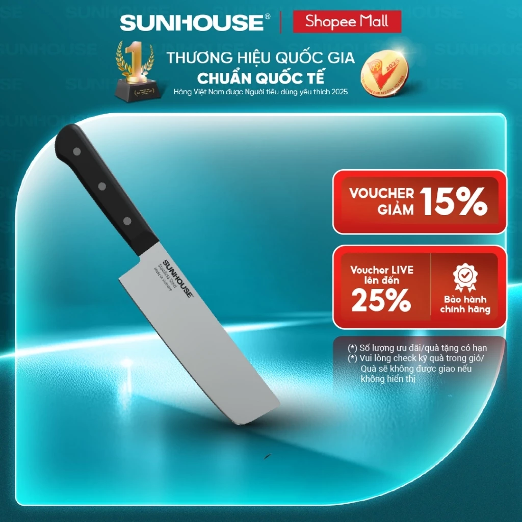 Dao Thái SUNHOUSE KS-KN165SS Dài 29.2 cm