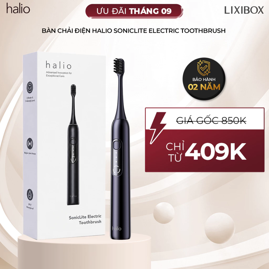 [LIVE] Bàn Chải Điện Halio SonicLite Electric Toothbrush