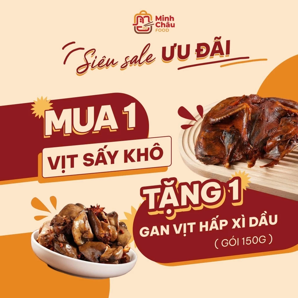 [Tặng 150gam gan vịt hấp xì dầu] Vịt cỏ sấy khô hương vị cay tê, vịt sốt cay, đồ ăn vặt, Minh Châu Food