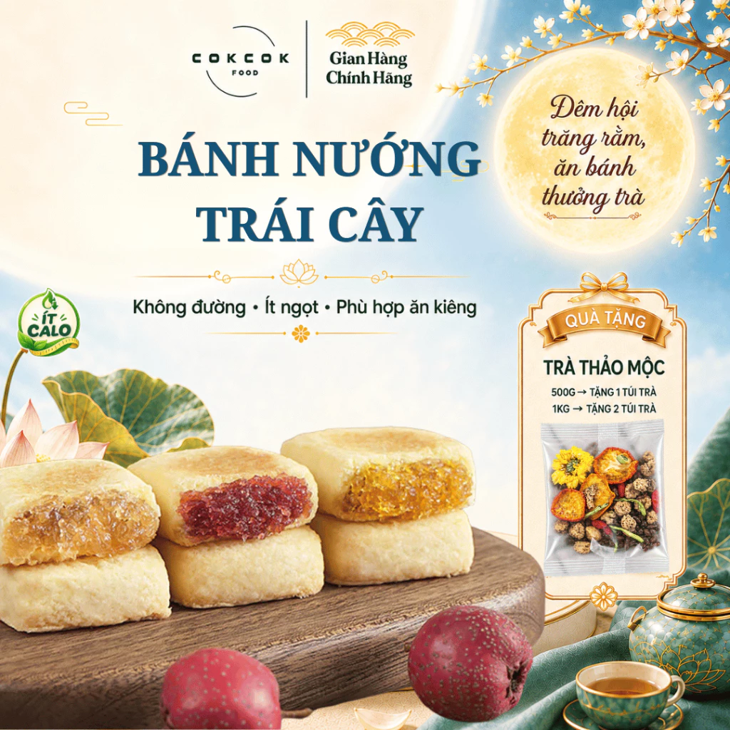 Bánh Nướng Trái Cây Không Đường, Tốt Cho Sức Khoẻ, Món Ăn Vặt lành Mạnh Healthy, Sản Phẩm EatClean