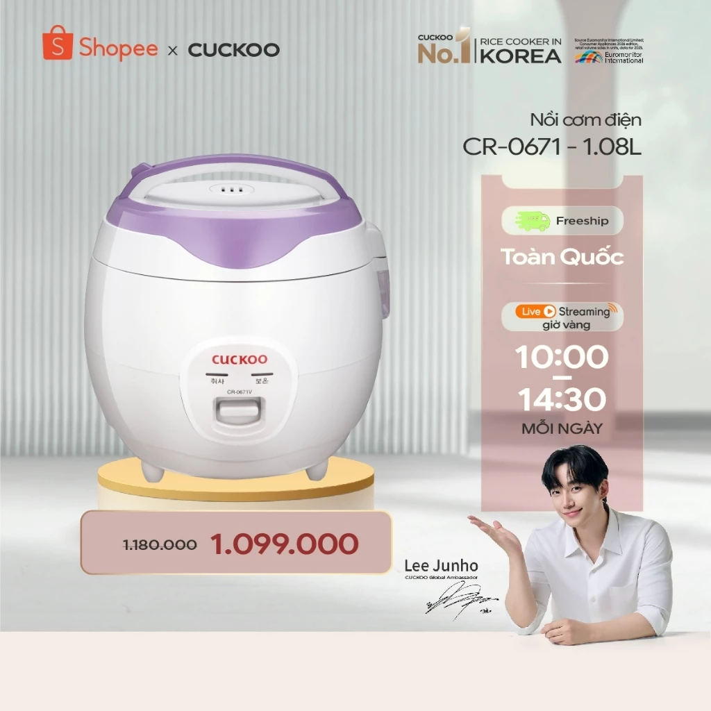 Nồi cơm điện Cuckoo 1 lít CR-0671 - Hàng chính hãng