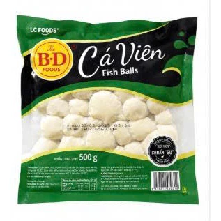 Cá viên chiên làm xiên que, thả lẩu,chiên rán siêu ngon hàng của hãng Lacusina - Gói 500g