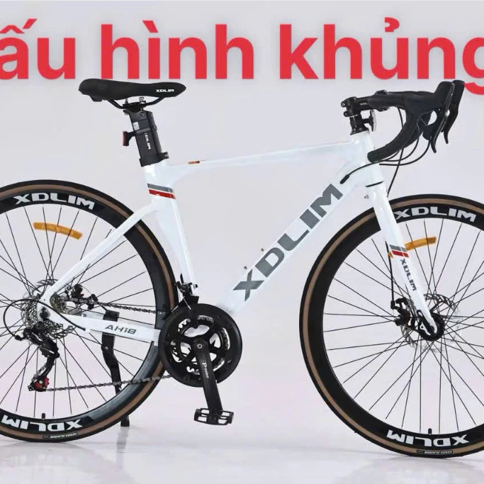 XE ĐẠP TAY CONG KHUNG NHÔM 16 SPEED- XE ĐẠP LOAD XDLIM  AH18