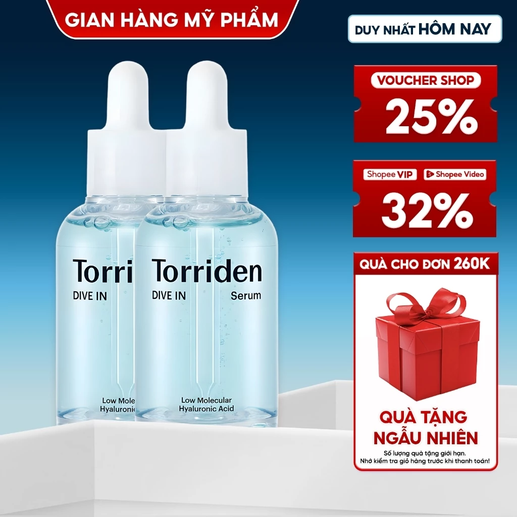 Serum Torriden Dive In Serum giúp cấp ẩm cho da Low Molecular Hyaluronic Acid 50ml