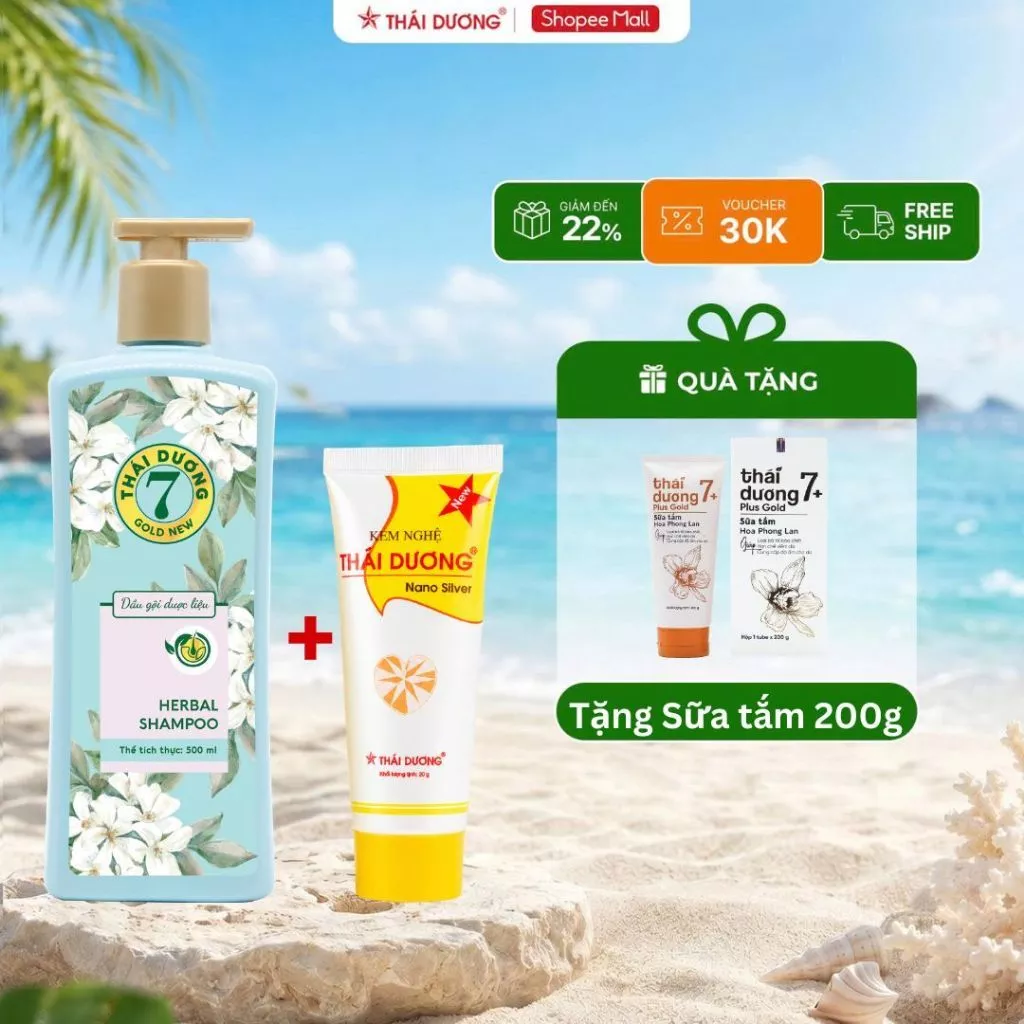[Sale Tháng 9] COMBO Dầu gội TD 7 Gold Bưởi Tây + 1 tuýp Kem nghệ hoặc Gót sen kèm quà tặng đặc biệt