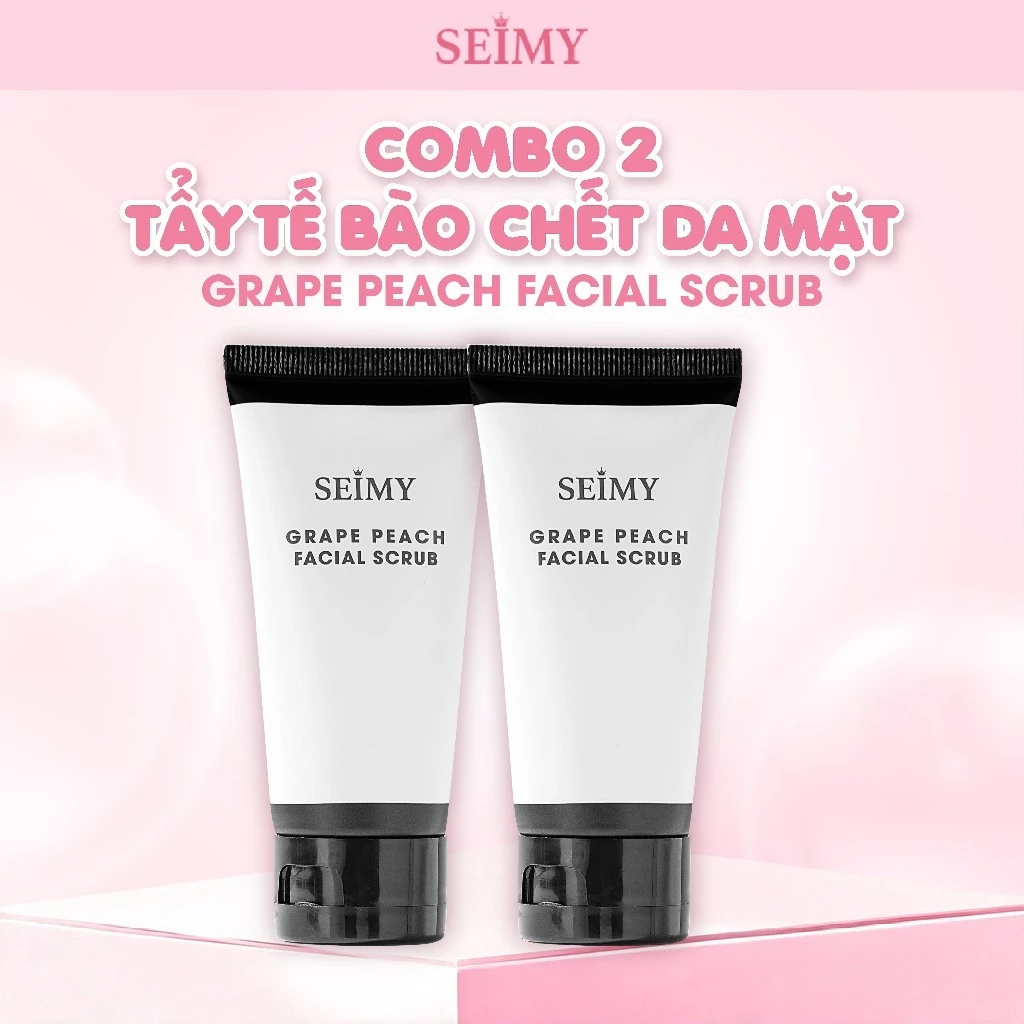 Combo 2 Tẩy Tế Bào Chết Da Mặt Seimy - Grape Peach Facial Scrub