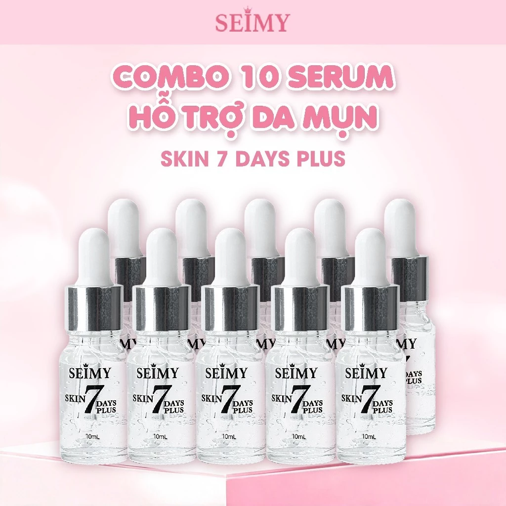 Combo 10 Chai Serum Mụn Thâm Seimy - Skin 7 Days Plus