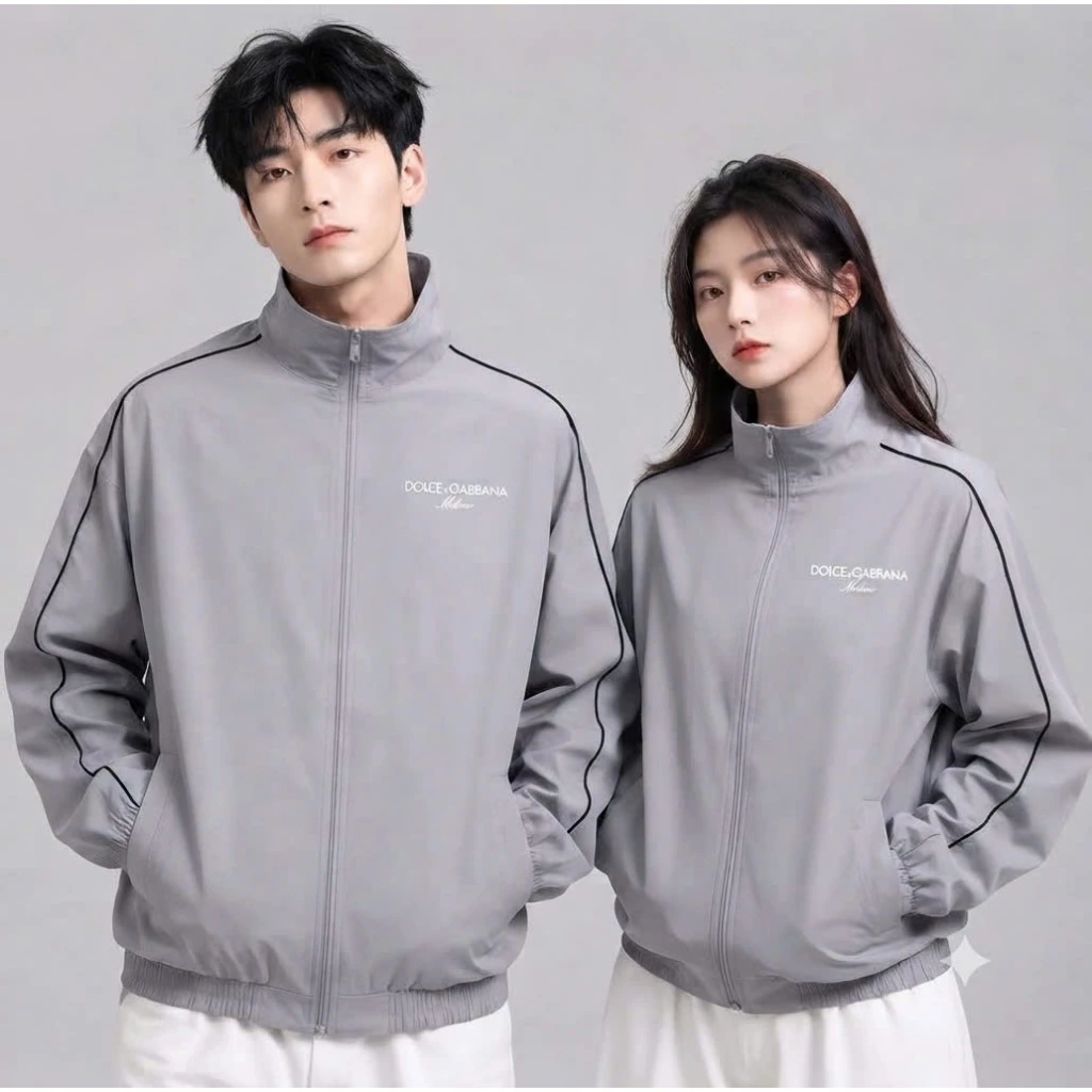 Áo Khoác Gió Cổ Cao D,G D9 Nam Nữ Basic Nam Nữ, Áo Gió Dù  màu Xám No.1 Studio Dày Dặn  Hot 2026
