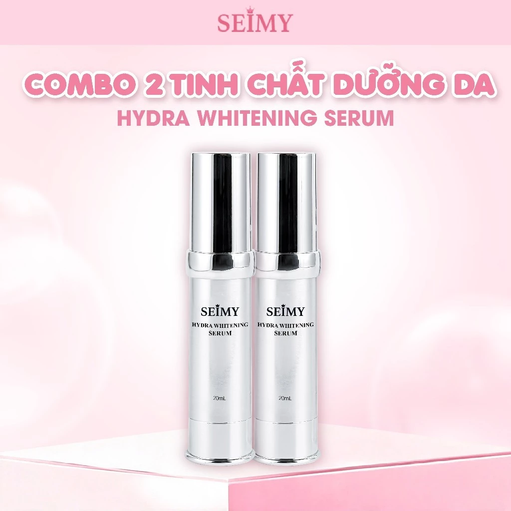Combo 2 Chai Serum tinh chất dưỡng da Seimy - Hydra Whitening Serum 20ml