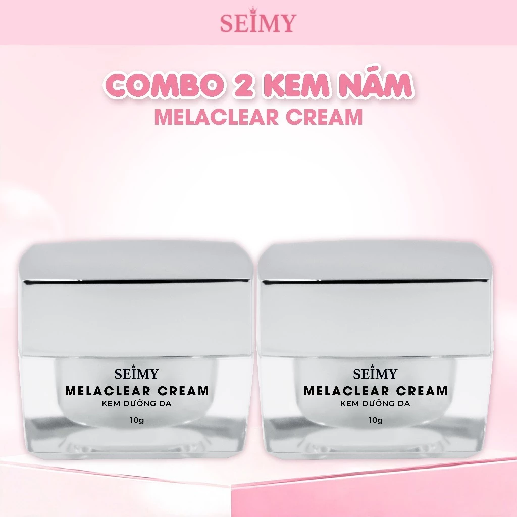 Combo 2 Kem Hỗ Trợ Da Nám Seimy - MelaClear Cream dành cho da nám, da không đều màu