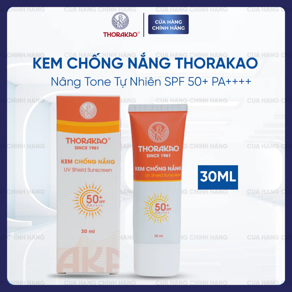 Kem Chống Nắng Thorakao Nâng Tone Tự Nhiên SPF 50++ 30ML