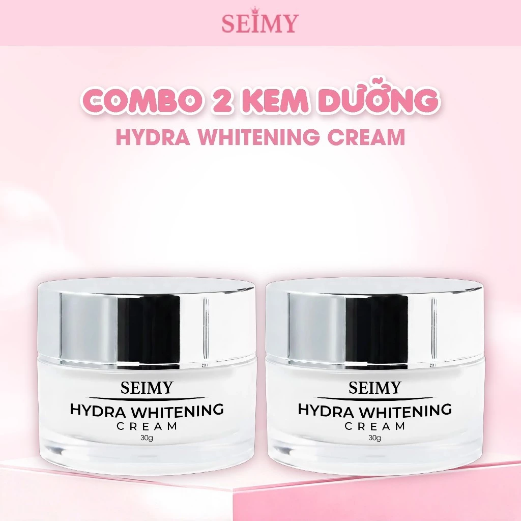 Combo 2 Hũ Kem Dưỡng Ẩm, Hỗ Trợ Làm Đều Màu Da Seimy Hydra Whitening Cream 30g