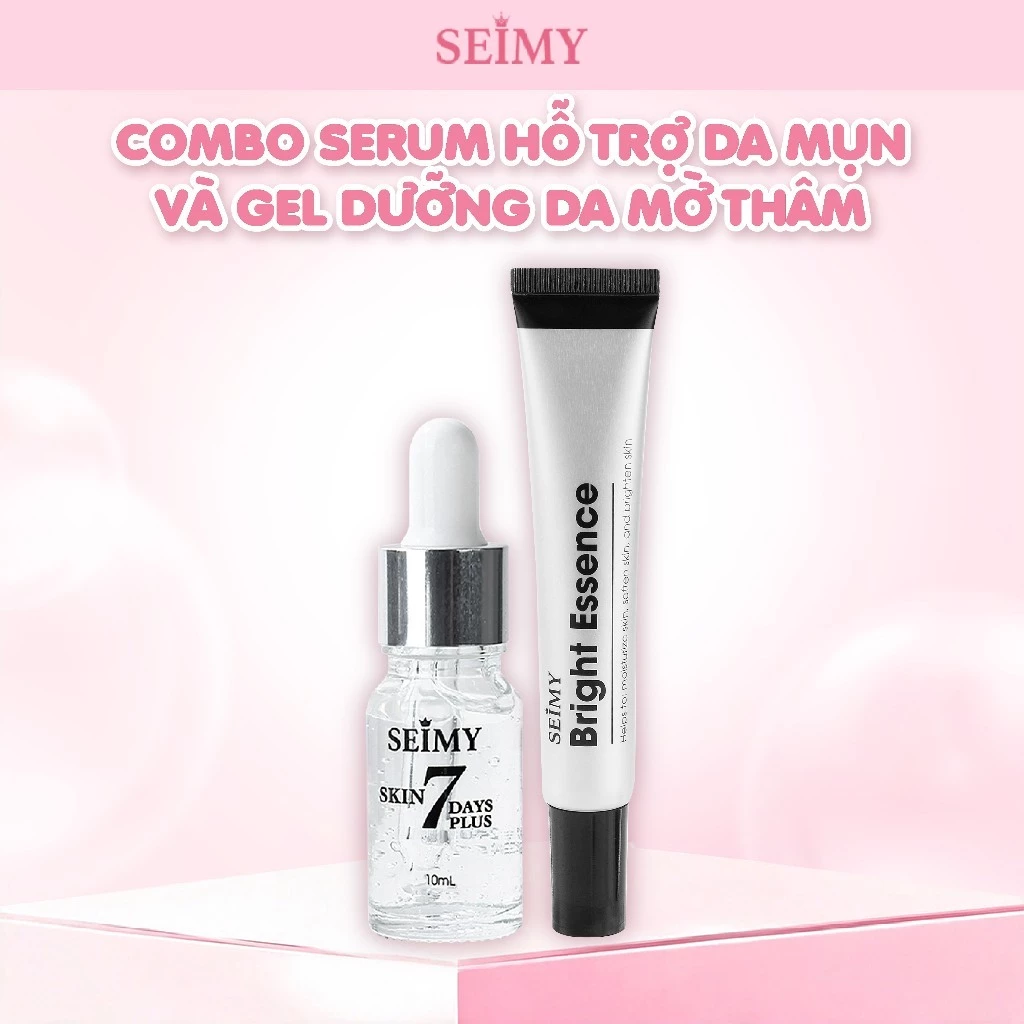 Combo Serum Hỗ Trợ Da Mụn và Gel Dưỡng Mờ Thâm Seimy