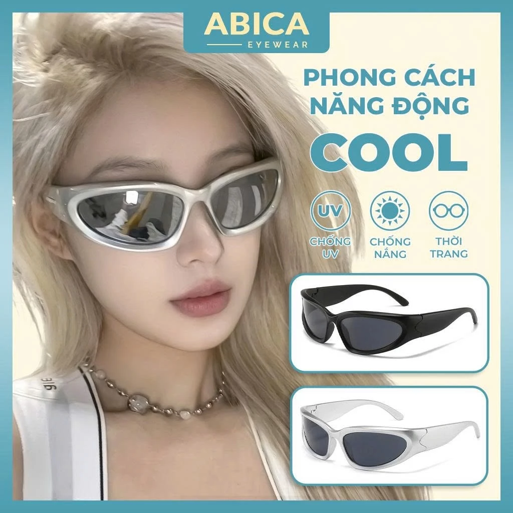 Kính mắt râm mát nữ nam mắt kính thời trang phong cách Hàn Quốc siêu ngầu cá tính chống tia bức xạ bền đẹp giá rẻ 320