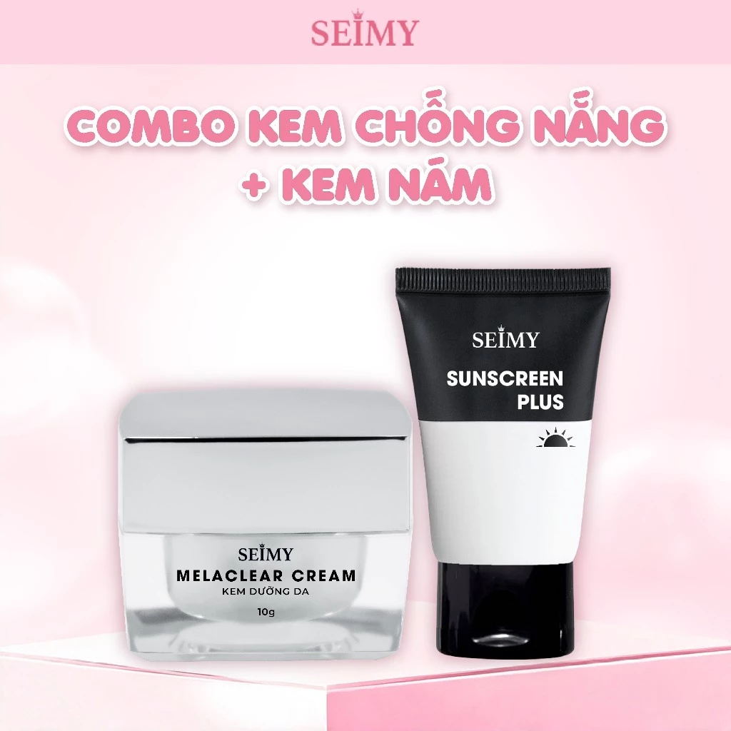 Combo Kem Hỗ Trợ Da Nám Và Kem Chống Nắng Seimy