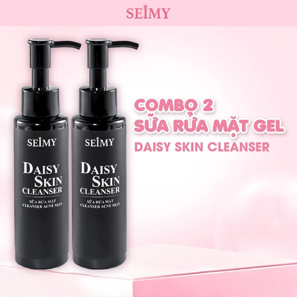 Combo 2 Chai Sữa Rửa Mặt Gel SEIMY - Daisy Skin Cleanser 100g
