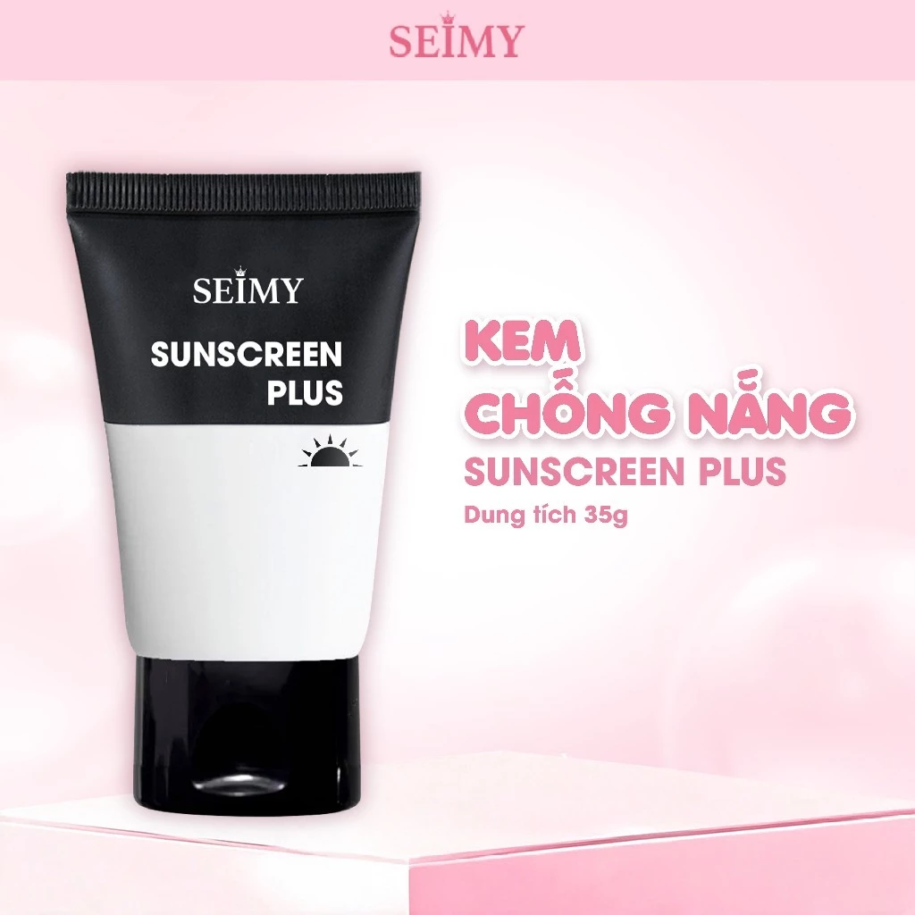 Kem Chống Nắng Vật Lý Sunscreen Plus Dạng Kem Không Bết Dính, Bảo Vệ Làn Da Khỏi Ánh Nắng Mặt Trời 35g SPF 50+