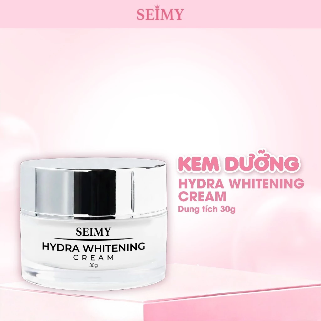 Kem Dưỡng Da Mặt Seimy Hydra Whitening Cream Giúp Cấp Ẩm Sâu, Làm Mềm Da Cho Làn Da Rạng Rỡ 30g