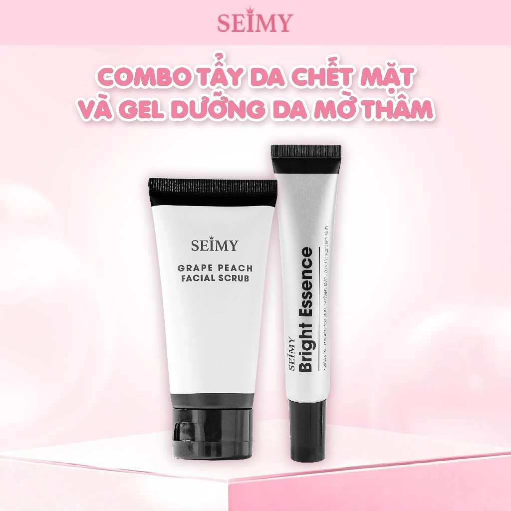 Combo Gel Dưỡng Mờ Thâm và Tẩy Tế Bào Chết Da Mặt Seimy