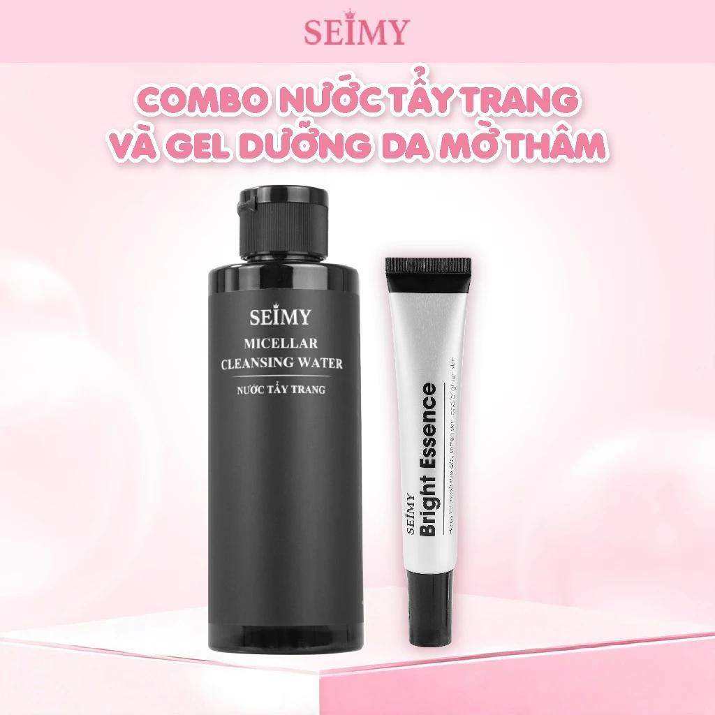 Combo Gel Dưỡng Mờ Thâm và Nước Tẩy Trang Seimy