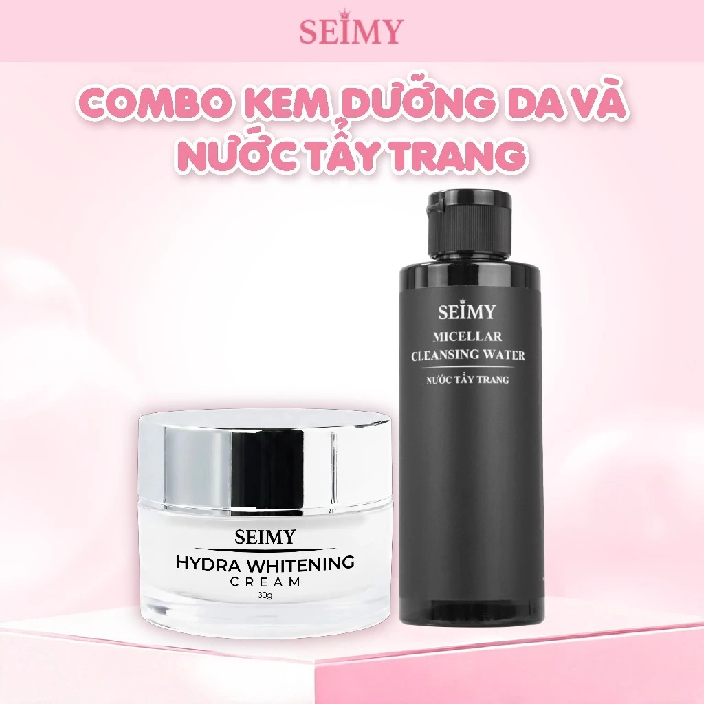 Combo Kem Dưỡng Da và Nước Tẩy Trang Seimy