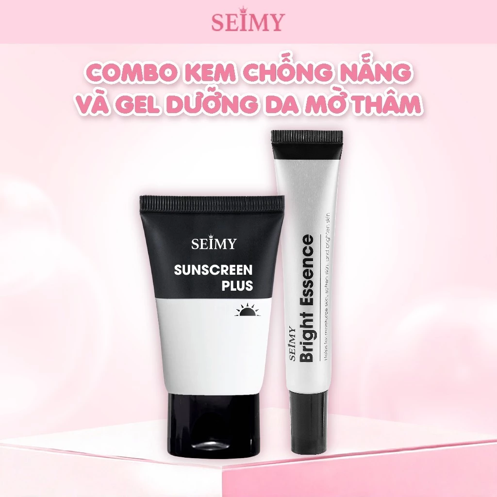 Combo Gel Dưỡng Mờ Thâm và Kem Chống Nắng Seimy