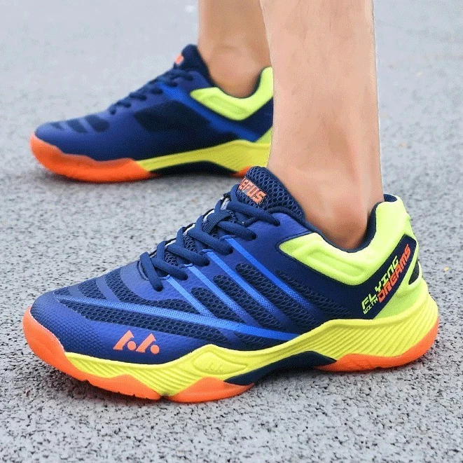 Giày Lefus L026 chính hãng, mẫu giày cầu lông với thiết kế Unisex đế kép 3D chống gập mũi giày, chống trơn.