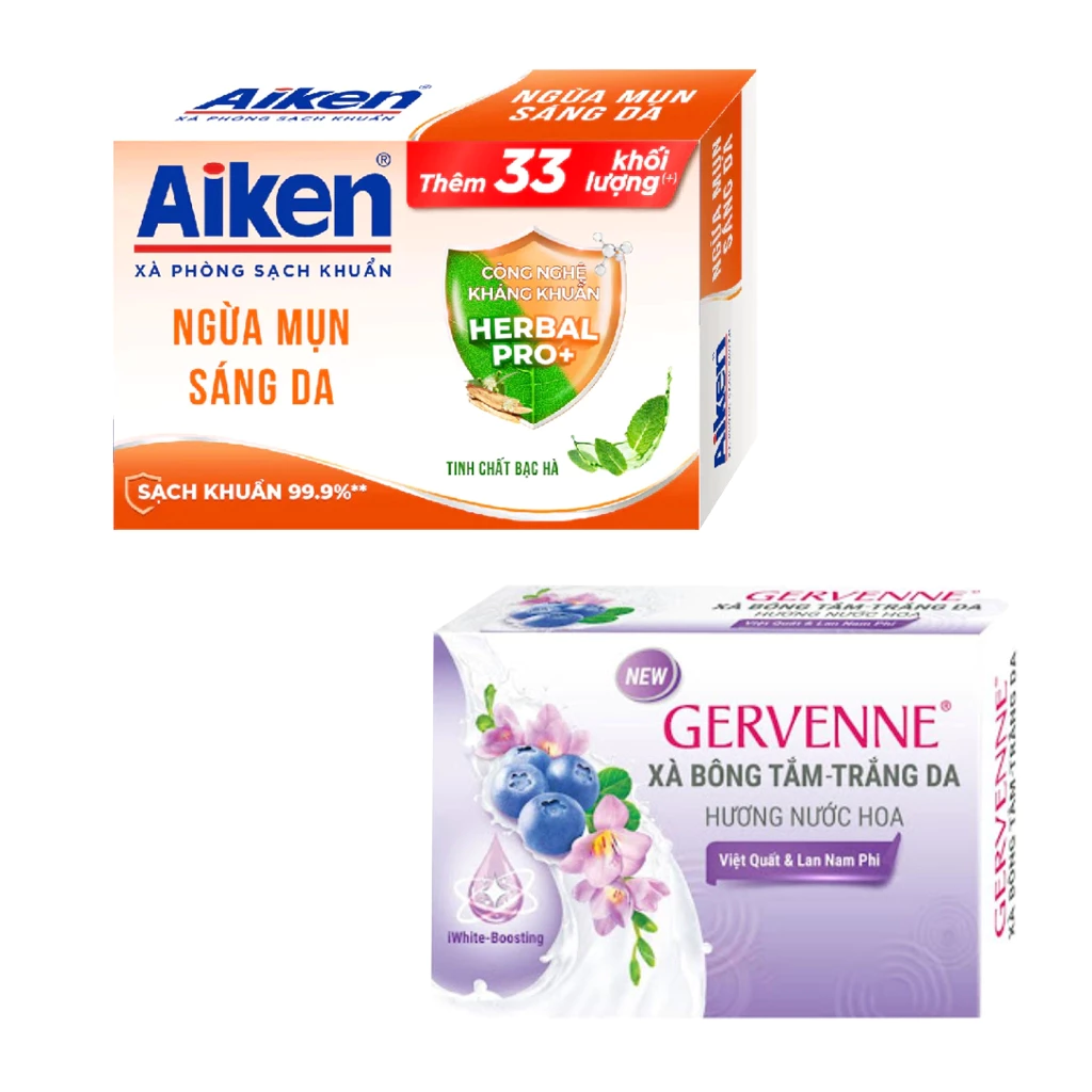 Quà tặng - Xà Bông Tắm Hương Nước Hoa Sạch Khuẩn /  Sáng Da Aiken CBC GerVenne 90g- Ziaja (Mẫu ngẫu nhiên)