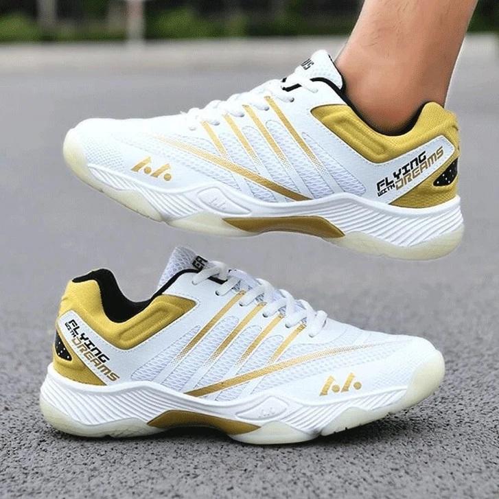 Giày cầu lông nữ Lefus L026 chính hãng, mẫu mới siêu nhẹ, êm chân, đế kép 3D EVA giúp đàn hồi giảm chấn cao.