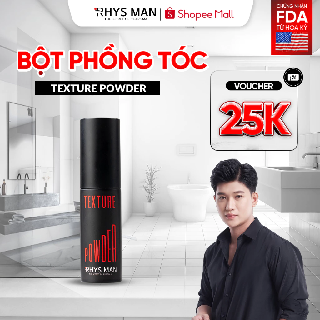 Bột phồng tóc Texture Powder 7g Rhys Man