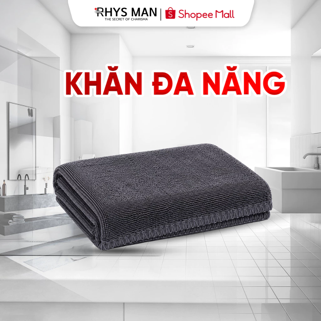 [Quà tặng] Khăn lau đa năng 30x50 siêu thấm hút, mềm mịn