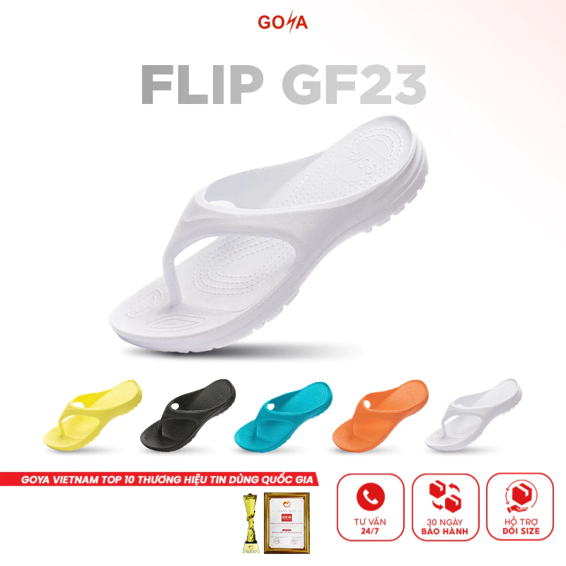 Thể thao chạy bộ Goya Flip GF23 full màu 05 - Công nghệ Eva Foam siêu nhẹ êm, matxa bàn chân