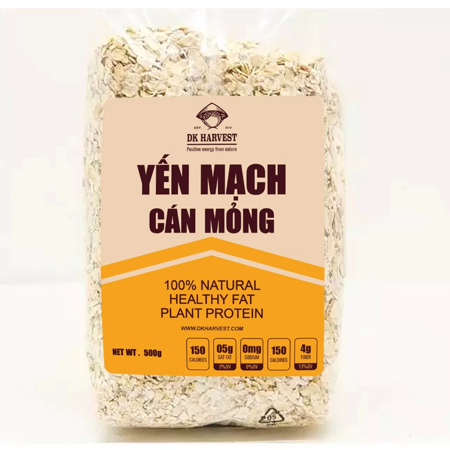 SVIP - 500g Yến Mạch DK Harvest - Hàng Chuẩn Úc, Có CO/CQ - yến mạch nguyên chất thơm ngon, ngũ cốc ăn liền giảm cân