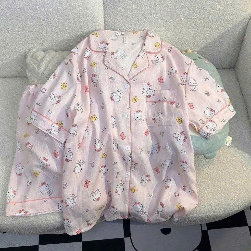 Set Đồ , Bộ Ngủ Pijama Mặc Ở Nhà Cute mùa hè