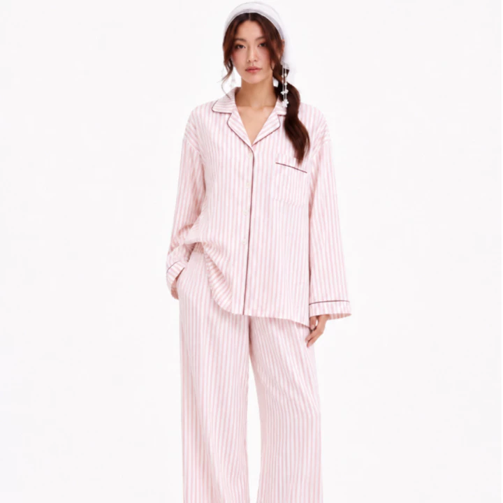 [ Fit To Sleep ] - Bộ Ngủ Cao Cấp Rosy - Form Oversize - Mềm Mịn Mặc Ở Nhà Hiện Đại - Thỏa Mái - Thời Trang - 2 MÀU