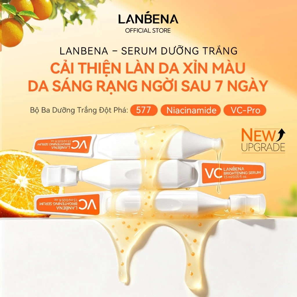 LANBENA  Tinh chất dưỡng sáng da (7.5ml)- Serum dưỡng trắng da vitamin c niacinamide kết hợp Tinh Skincare