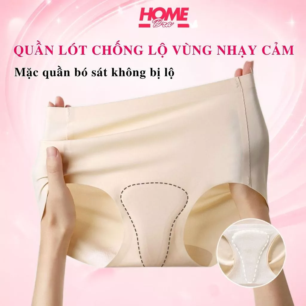 Quần lót nữ su đúc mềm mại êm ái co giãn linh hoạt mút lót chống lộ rãnh cười bảo hộ che chắn L0523
