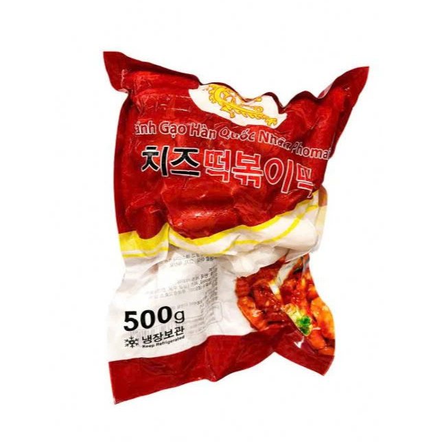 Bánh gạo tokbokki nhân phô mai Hàn Quốc 500G, hỏa tốc hà nội