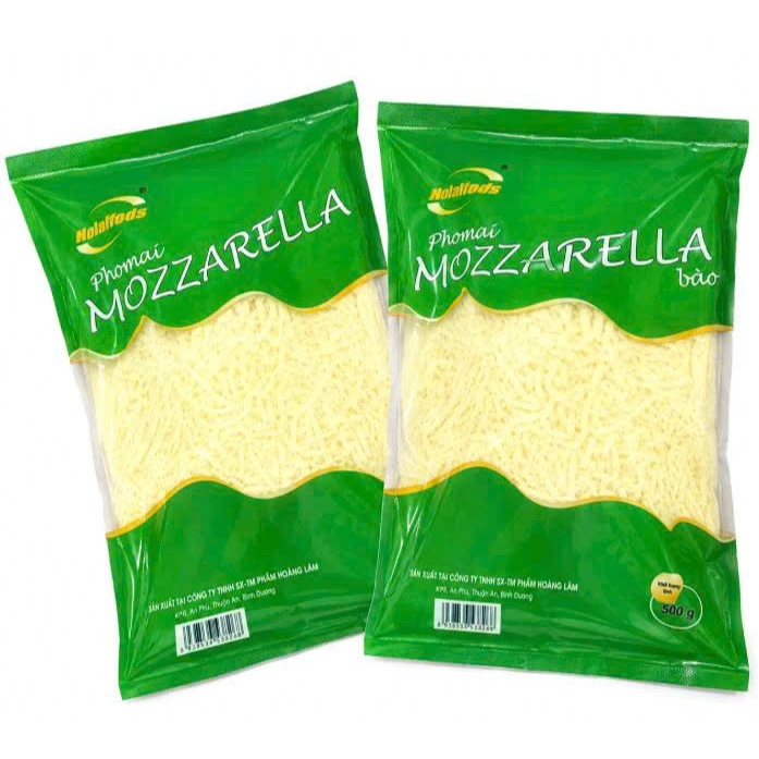 Phô mai Mozzarella bào sợi 1 Kg siêu ngon ( gói nguyên 1kg hoàng lâm)