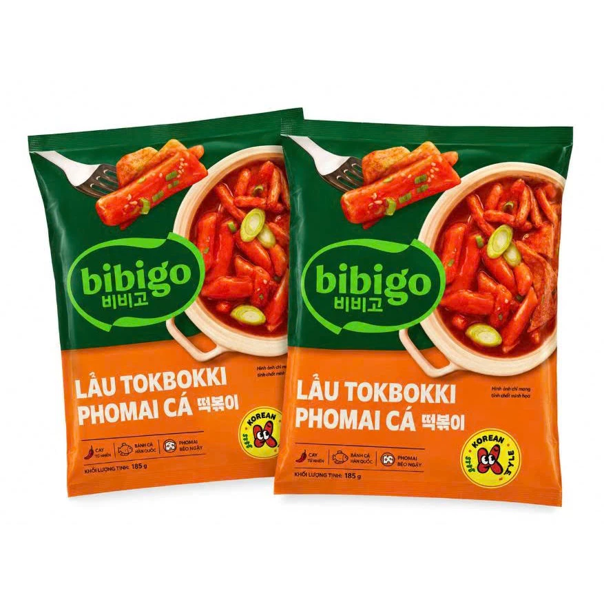 Set Lẩu Tokbokki Chả Cá Hàn Quốc Bibigo 370g. hỏa tốc hà nội