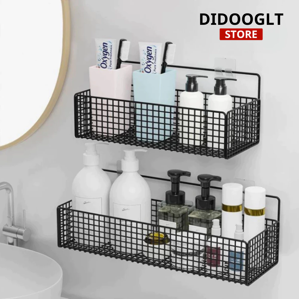 Kệ Treo Đồ DIDOOGLT- Kệ Dán Tường Hình Chữ Nhật, Chất Liệu Thép Sơn Tĩnh Điện Siêu Chắc Chắn