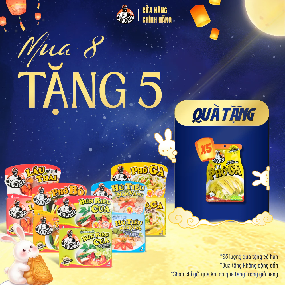 Viên Gia Vị 75gr các loại thương hiệu Ông Chà Và - Hàng Chính Hãng