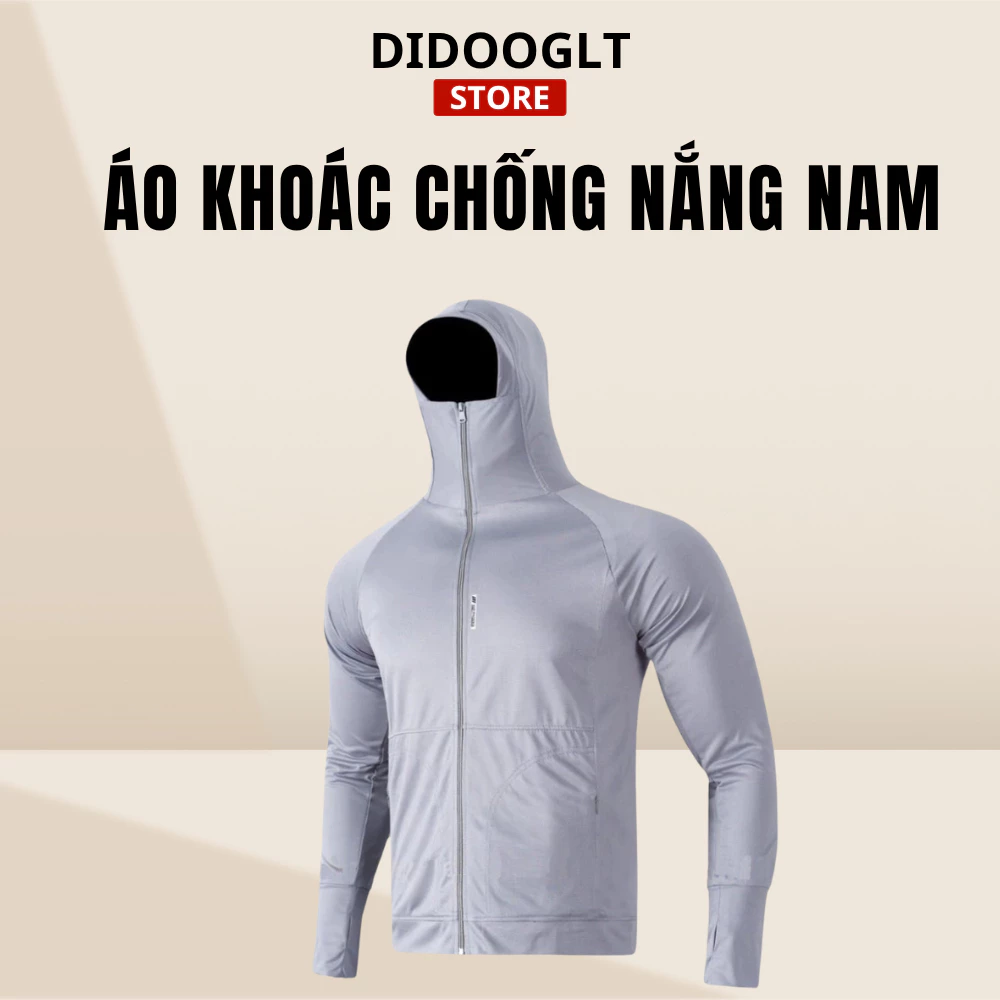 Áo Khoác Chống Nắng Nam DIDOOGLT Áo Chống Nắng Nam 2 Lớp Dáng Thể Thao Thoáng Mát