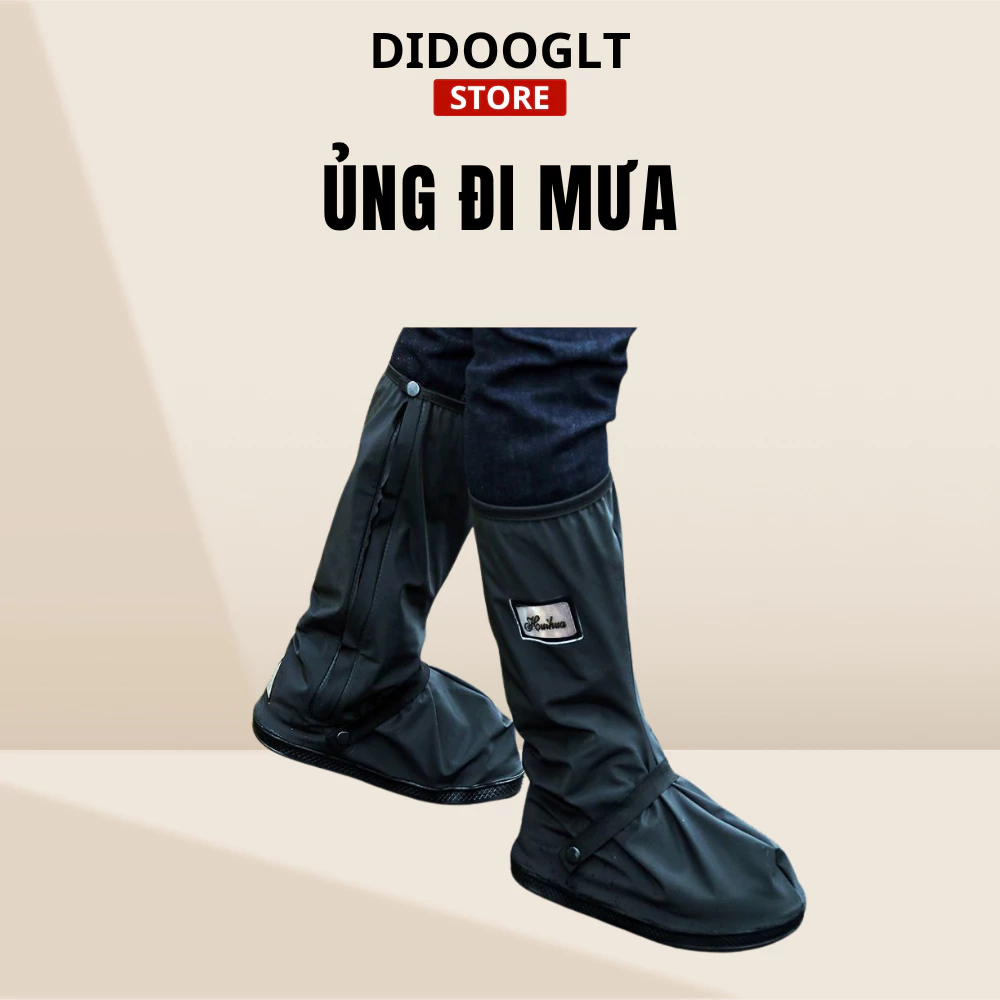 Ủng đi mưa người lớn cao cấp - bọc giày đi mưa chống nước chống trượt chống mài mòn dành cho nam nữ