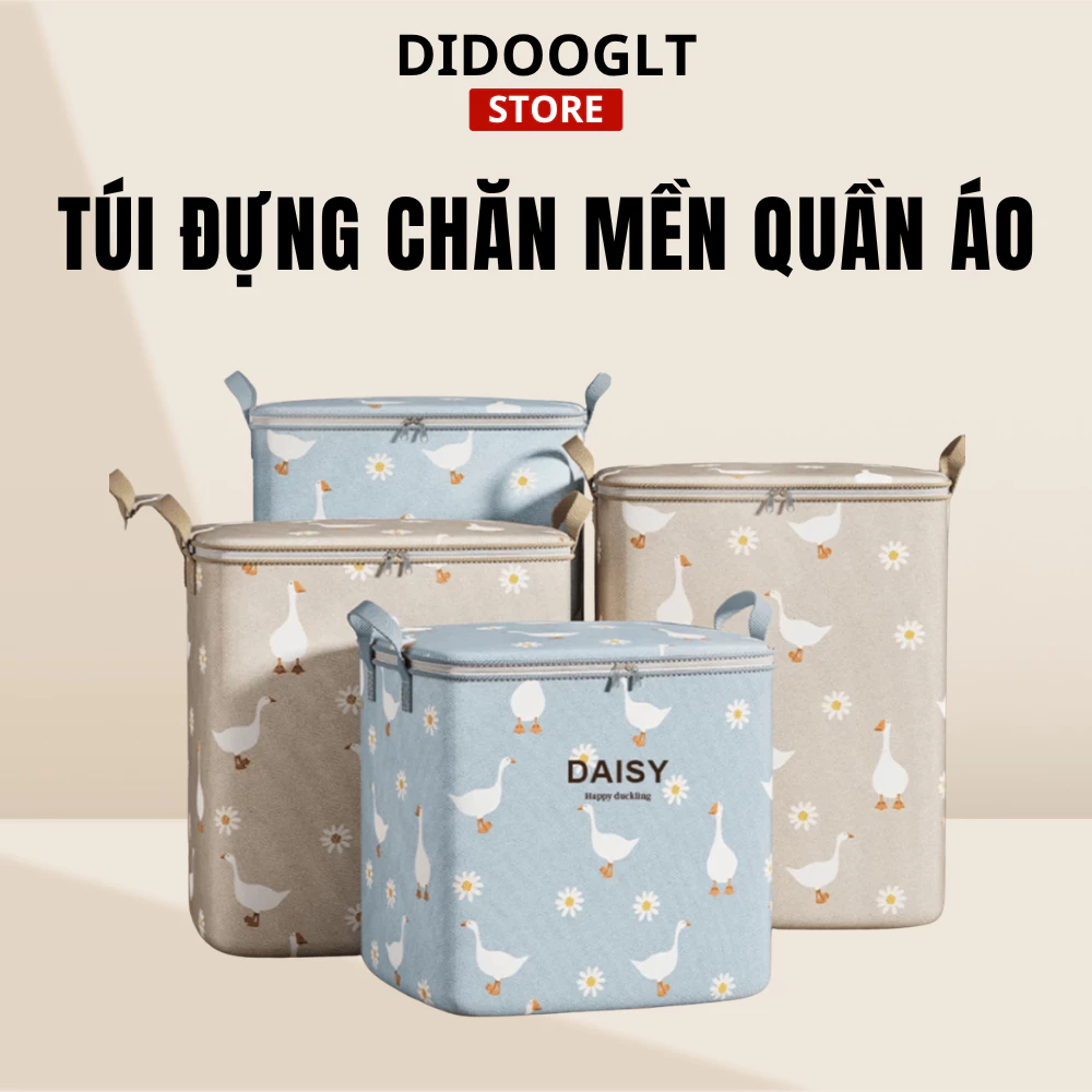 Túi Đựng Chăn Mền Quần Áo Cớ Lớn Didooglt  Túi Đựng Đồ Đa Năng Có Thể Gấp Gọn Tiện Lợi Họa Tiết