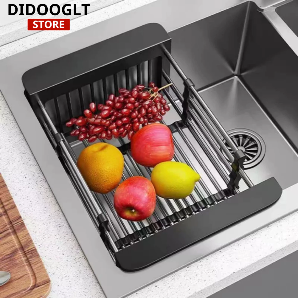 Kệ Inox Gác Bồn Rửa Chén DIDOOGLT Rổ Gác Bồn Rửa Chén Đa Năng Cực Tiện Lợi Cho Gian Bếp