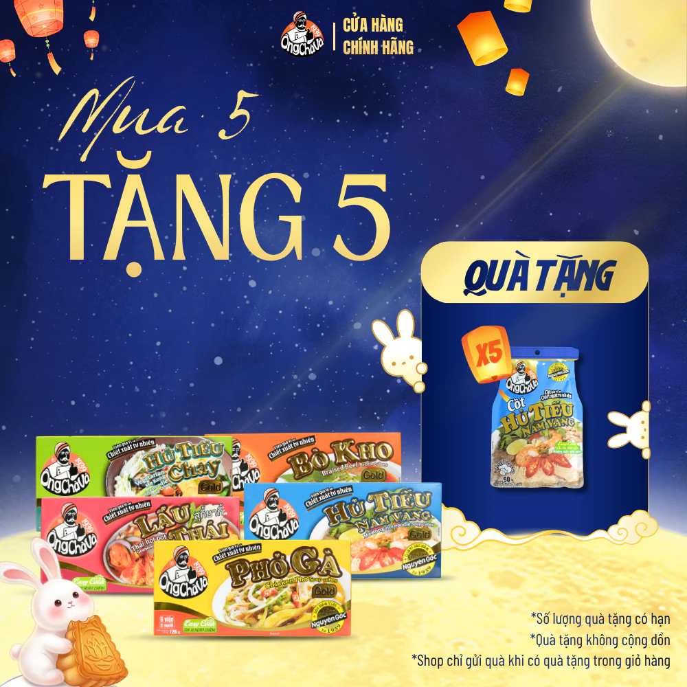 Viên Gia Vị 126gr các loại thương hiệu Ông Chà Và - Hàng Chính Hãng